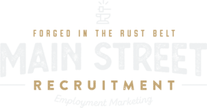 Main Street Recruitment Logo Brandmark White