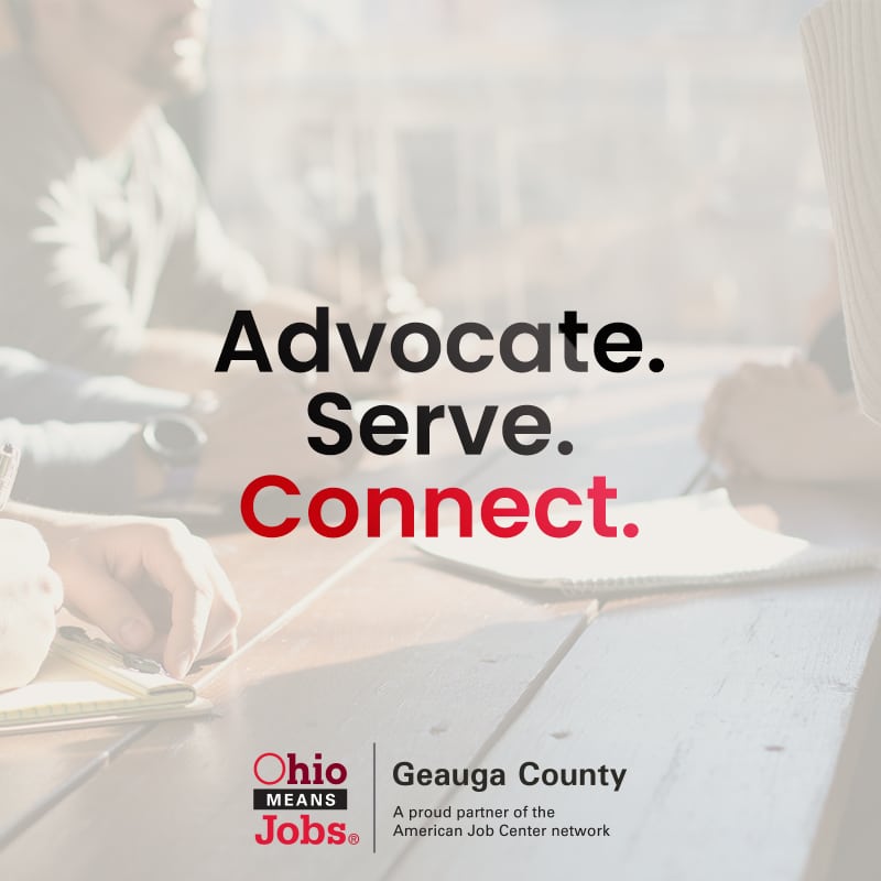Advocate | Serve | Connect, social ad for OhioMeansJobs