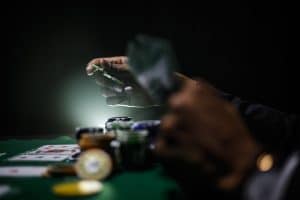 people playing poker at a table